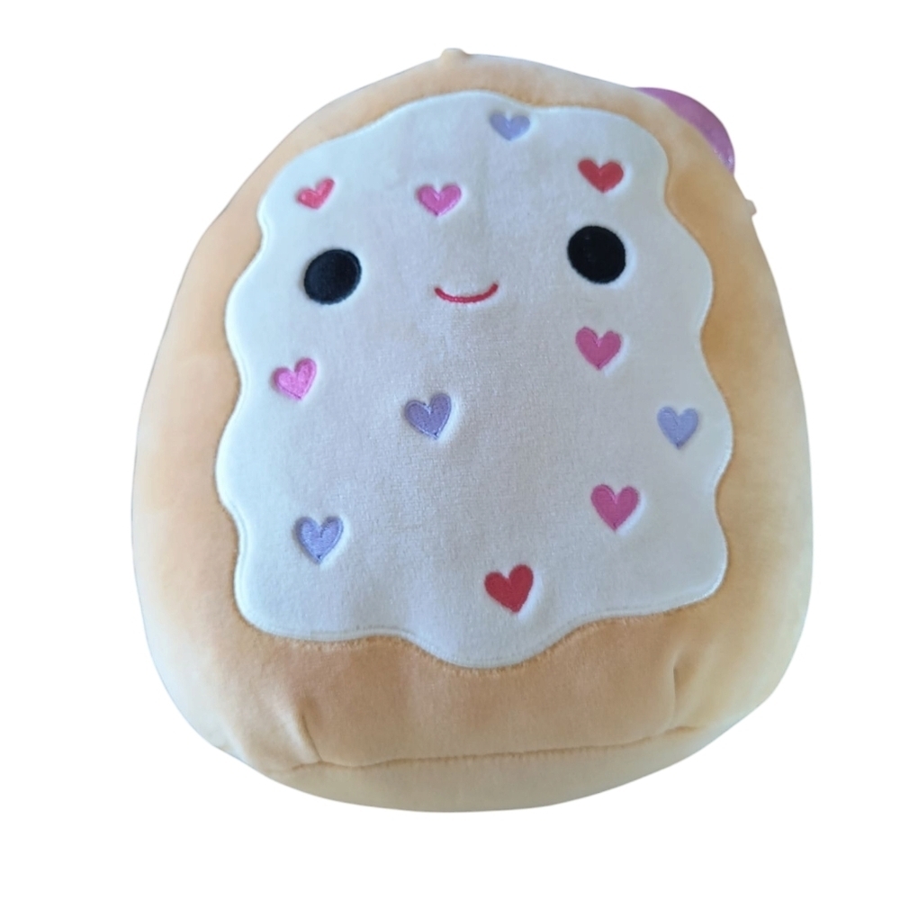 Danka Poptart Squishmallow Valentine 2024 Heart-Patterned Plush Toy